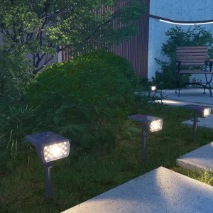 Lampa solarna wbijana w ziemię – 300 lumenów – Czarny – HORSENS 2775191 Lampa solarna wbijana w ziemię – 300 lumenów – Czarny – HORSENS 2775191
