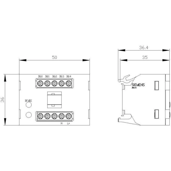 Moduł elektroniczny do przełącznika z kluczem RFID 24V DC SIRIUS ACT 3SU1400‑1GC10‑1AA0 - obrazek 2