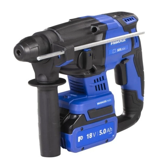 Młotowiertarka SDS plus 18 V RawlHAMMER R‑PRH18‑XL2 20 mm 2,0 J /2 akumulatory 5,0 Ah, ładowarka 6,5 A, walizka – 1 szt./