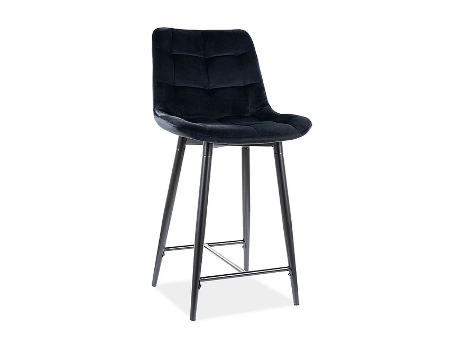 Hoker niski CHIC H-2 VELVET czarny kuchenny 2336981 - obrazek 1
