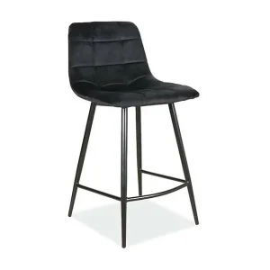 Hoker niski MILA H-2 VELVET czarny kuchenny 3340236 Hoker niski MILA H-2 VELVET czarny kuchenny 3340236