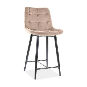 Hoker niski CHIC H-2 VELVET beżowy kuchenny 3340215 Hoker niski CHIC H-2 VELVET beżowy kuchenny 3340215