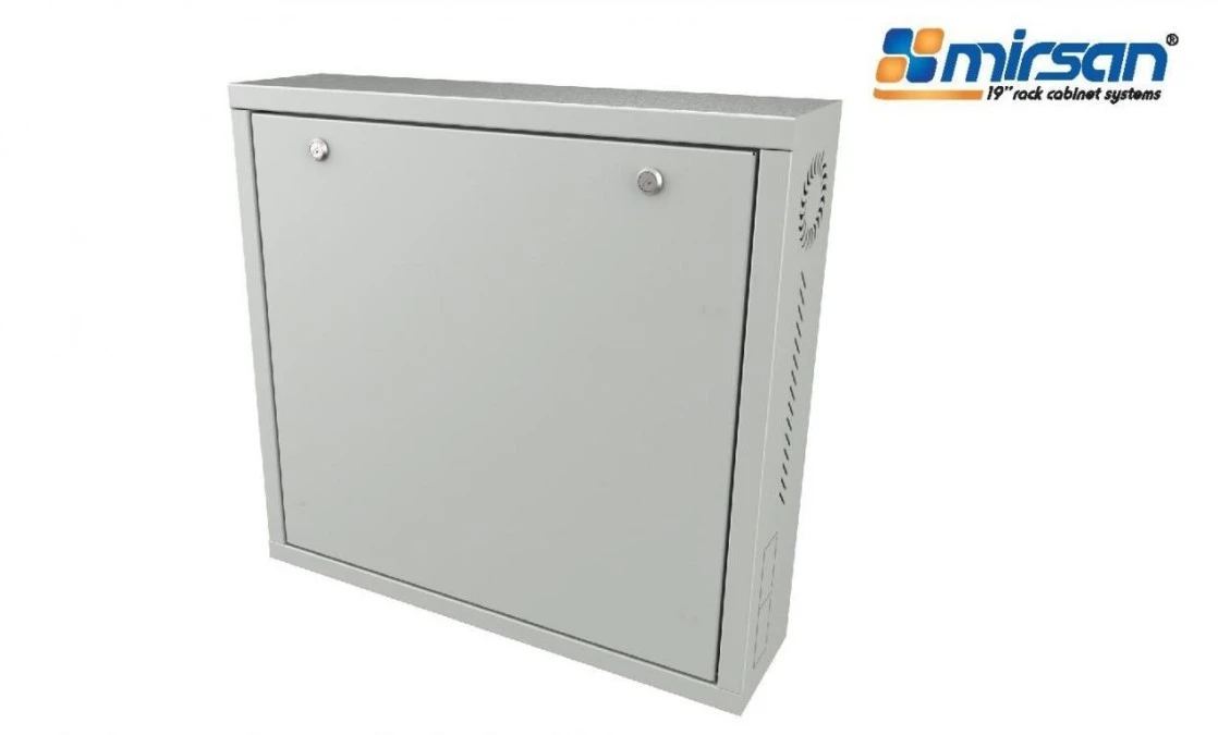 MIRSAN Obudowa DVR dla rejestratorów 1U 580/550/150mm (drzwi pełne) czarna