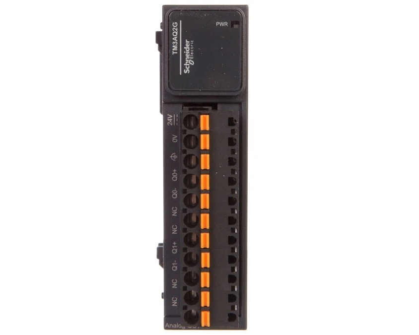 Moduł 2‑wyjścia analogowe zaciski sprężynowe Modicon TM3‑2 TM3AQ2G - obrazek 2