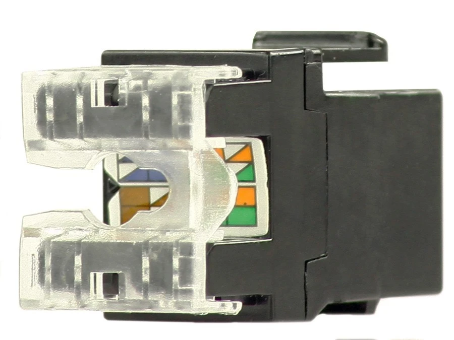Moduł keystone RJ45 UTP kat.6 nieekranowany tylny montaż czarny NEKU - obrazek 3