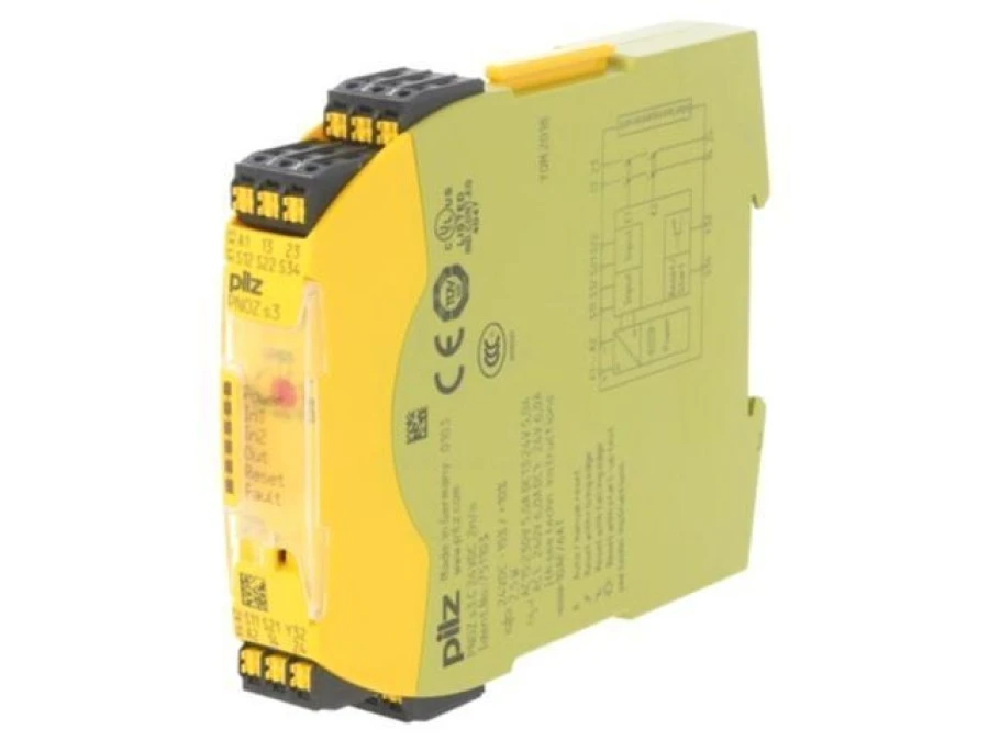 Moduł: przekaźnik bezpieczeństwa, Uzas: 24VDC, Input: 3, Output: 3, IP40 751103 - obrazek 1