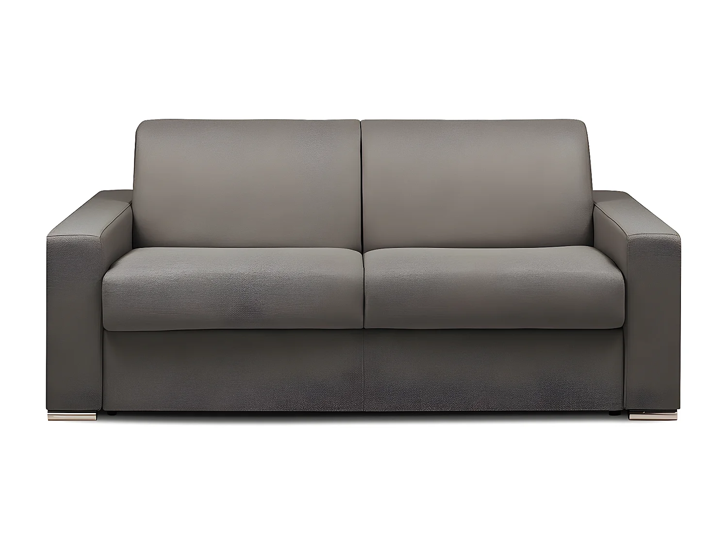 Kanapa 3-osobowa typu express - Antracytowy - Wymiary miejsca do spania: 140 cm - Materac 18 cm - z pamięcią kształtu - CALITO 134071 - obrazek 1