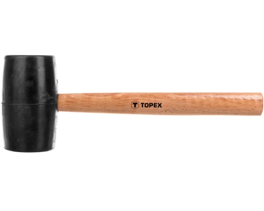 Młotek gumowy 900g śr.72mm trzonek drewniany 02A347 - obrazek 1