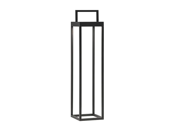 Latarnia solarna Soon, antracytowa, dioda LED 2,2 W, zasilana bateryjnie, IP54, wysokość 52,5 cm 3874674