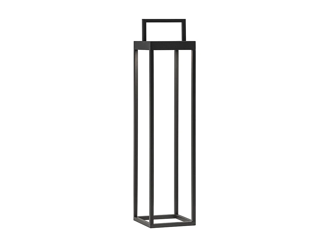 Latarnia solarna Soon, antracytowa, dioda LED 2,2 W, zasilana bateryjnie, IP54, wysokość 52,5 cm 3874674 - obrazek 1