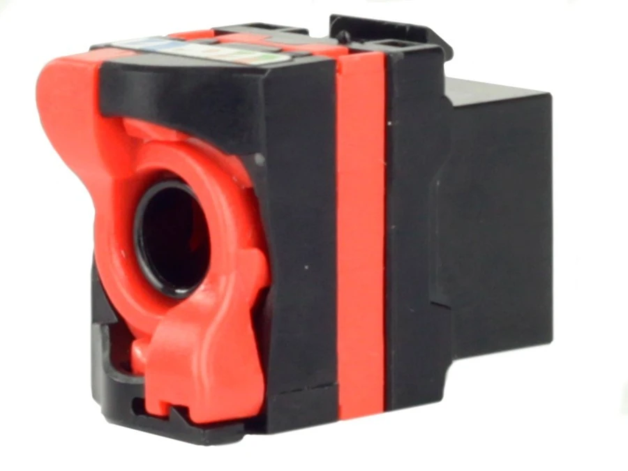 Moduł keystone RJ45 UTP kat.6A nieekranowany przekręcany czarny NEKU - obrazek 3