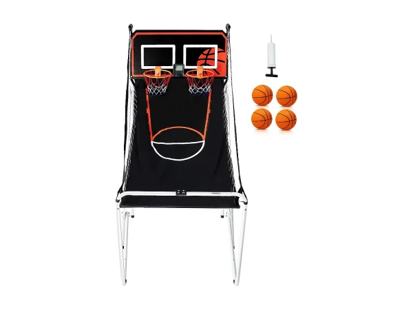 Gra Arcade Koszykówki SucceBuy Sklapana na Wewnątrz z Podwójnym Strzałem dla 2 Graczy i 4 Piłek 4190352 Gra Arcade Koszykówki SucceBuy Sklapana na Wewnątrz z Podwójnym Strzałem dla 2 Graczy i 4 Piłek 4190352
