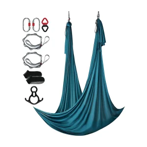 Hammock do Jogi SucceBuy, Huśtawka Powietrzna z Jedwabiu i do Jogi, 11 m, Hammock Trapezowy do Inwersji, Zielony, Zestaw Hammocka z Tkaniny Nylonowej 100 g/m² 4190507 Hammock do Jogi SucceBuy, Huśtawka Powietrzna z Jedwabiu i do Jogi, 11 m, Hammock Trapezowy do Inwersji, Zielony, Zestaw Hammocka z Tkaniny Nylonowej 100 g/m² 4190507
