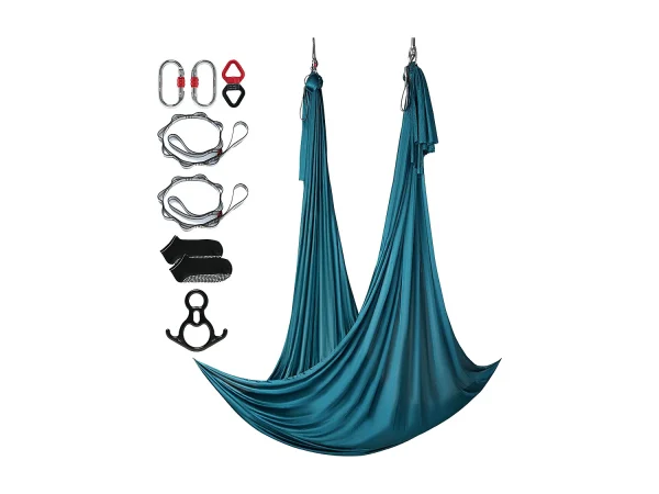 Hammock do Jogi SucceBuy, Huśtawka Powietrzna z Jedwabiu i do Jogi, 11 m, Hammock Trapezowy do Inwersji, Zielony, Zestaw Hammocka z Tkaniny Nylonowej 100 g/m² 4190507 Hammock do Jogi SucceBuy, Huśtawka Powietrzna z Jedwabiu i do Jogi, 11 m, Hammock Trapezowy do Inwersji, Zielony, Zestaw Hammocka z Tkaniny Nylonowej 100 g/m² 4190507