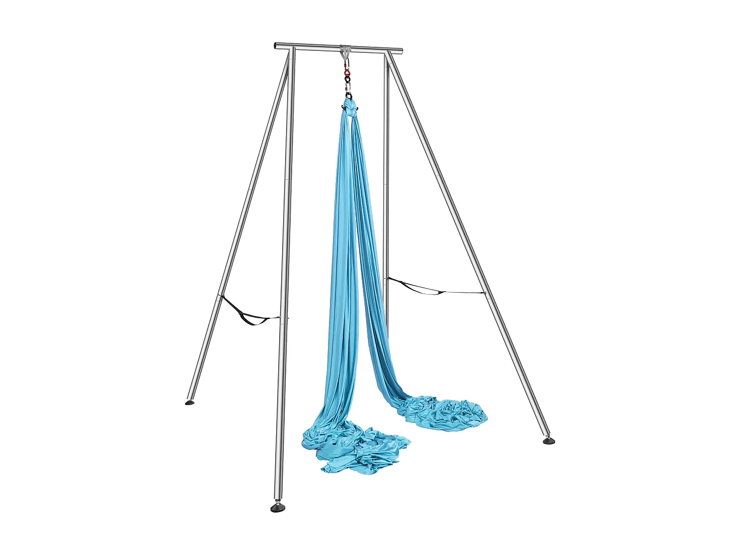 Hammock do Jogi SucceBuy, Rama i Hammock do Jogi Powietrznej, ładunek de 250 kg, Zestaw Hammocka Powietrznego, do Jogi Wewnętrznej i Zewnętrznej, Błękitny 4190512 - obrazek 1