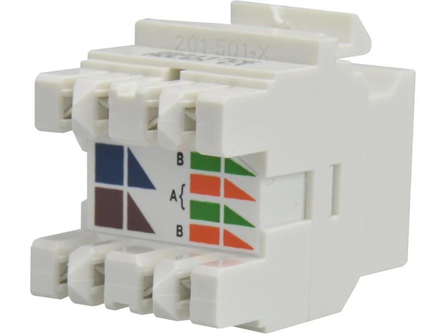 Moduł keystone RJ45 UTP kat.6 nieekranowany biały Molex - obrazek 2