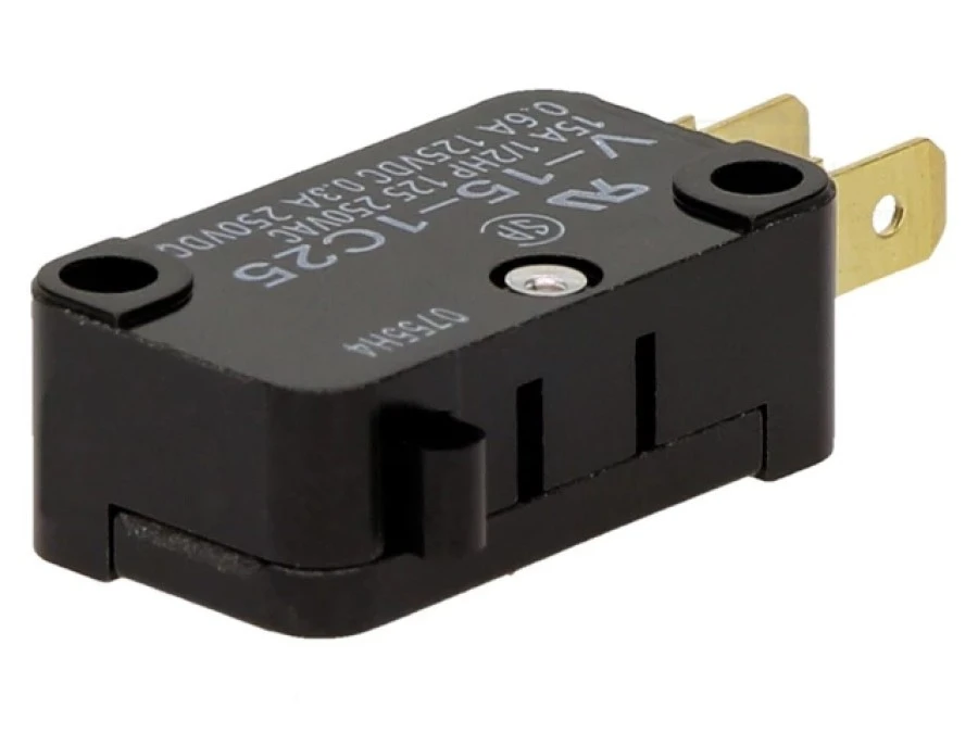 Mikroprzełącznik SNAP ACTION bez dźwigni SPDT 15A/250VAC V‑15‑1C25