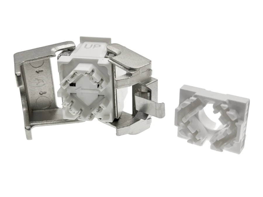 Moduł keystone RJ45 beznarzędziowy STP kat.6A PoE+ Podw. par. transmisyjne ALANTEC MB005‑1 - obrazek 2