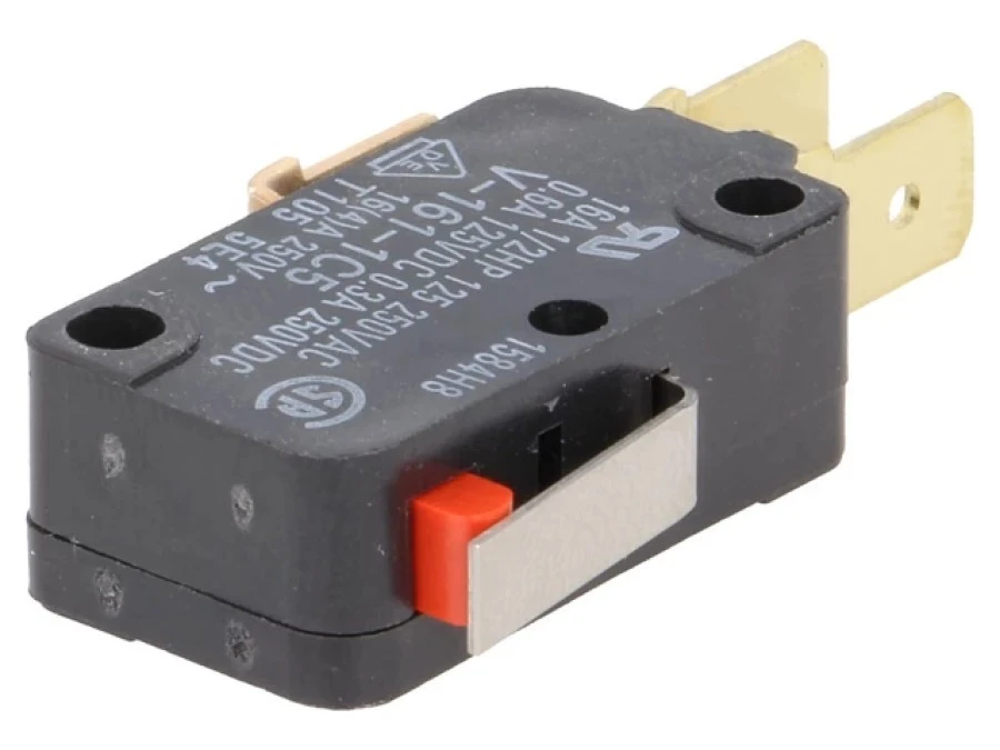 Mikroprzełącznik SNAP ACTION z dźwignią SPDT 16A/250VAC IP40 V‑161‑1C5 - obrazek 1