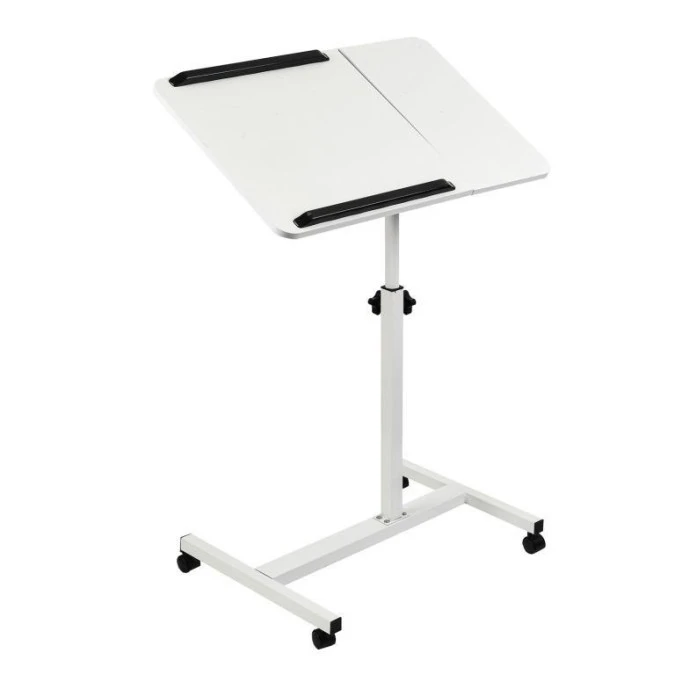 Mobilne biurko/stand na laptop Maclean, białe, regulacja wysokośc 59‑89cm, max. 30kg , MC‑121 W - obrazek 2