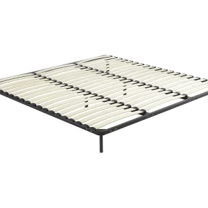 Stelaż z listewkami 200 x 200 cm – 3 x 19 listewek – Z nóżkami – Czarny – KALISTA marki YSMÉE 4198587 Stelaż z listewkami 200 x 200 cm – 3 x 19 listewek – Z nóżkami – Czarny – KALISTA marki YSMÉE 4198587
