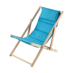 KADAX Leżak plażowy z poduszką Troia, niebieski 4201261 KADAX Leżak plażowy z poduszką Troia, niebieski 4201261