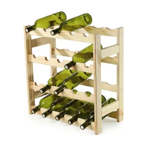 KADAX Drewniany regał na wino Carpi 54 x 25 cm 4201280 KADAX Drewniany regał na wino Carpi 54 x 25 cm 4201280