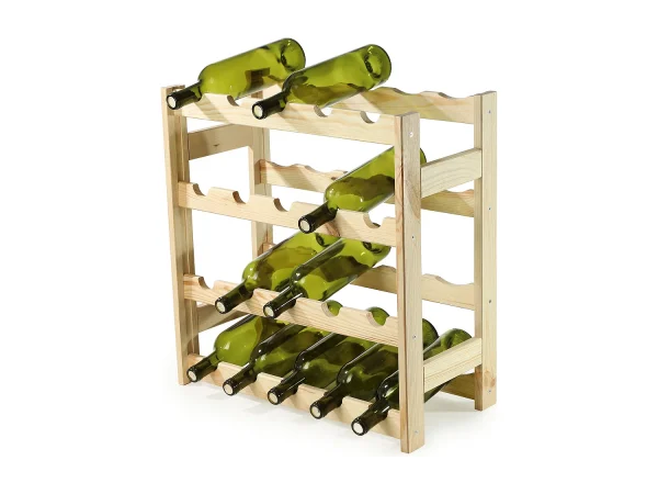 KADAX Drewniany regał na wino Carpi 54 x 25 cm 4201280 KADAX Drewniany regał na wino Carpi 54 x 25 cm 4201280