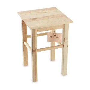 KADAX Drewniany taboret kuchenny Falun 44 x 30 cm 4201301