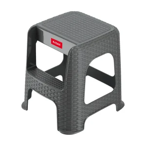 KADAX Taboret ze schodkiem, 2 stopnie, szary, 160 kg 4201306