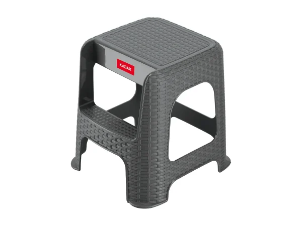 KADAX Taboret ze schodkiem, 2 stopnie, szary, 160 kg 4201306