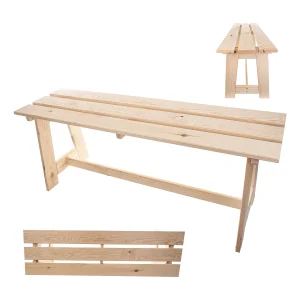 KADAX Ławka prosta Motte 119 x 35 cm naturalny 4201339 KADAX Ławka prosta Motte 119 x 35 cm naturalny 4201339