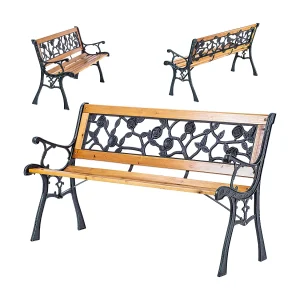 KADAX Ławka ogrodowa Sables drewniana 122x53x73cm 4201350 KADAX Ławka ogrodowa Sables drewniana 122x53x73cm 4201350
