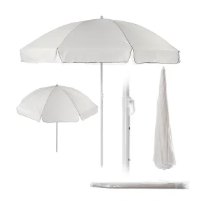 KADAX Parasol ogrodowy Igal biały 220cm 4201373 KADAX Parasol ogrodowy Igal biały 220cm 4201373