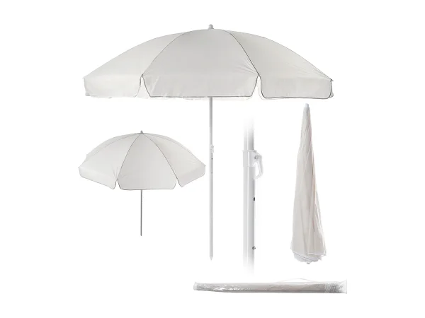 KADAX Parasol ogrodowy Igal biały 220cm 4201373