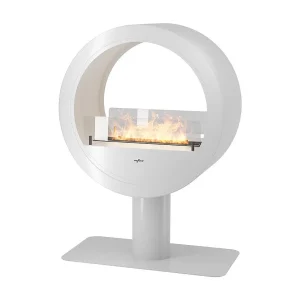 Wolnostojący kominek bioetanolowy Incyrcle Stand 2Side – okrągły, dwustronny, 70 cm szerokości, biały 4215395 Wolnostojący kominek bioetanolowy Incyrcle Stand 2Side – okrągły, dwustronny, 70 cm szerokości, biały 4215395