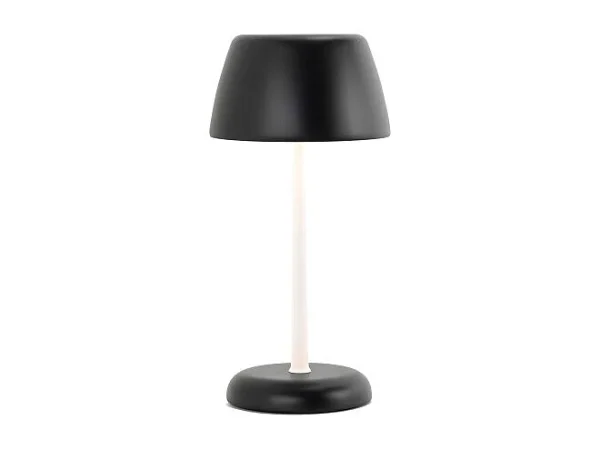 Inteligentna lampa Trilli Wi-Fi w kolorze szafranowym – akumulatorowa dioda LED, dotyk, aplikacja Wi-Fi, czarno-biała, zdobiona ceramika 4251953