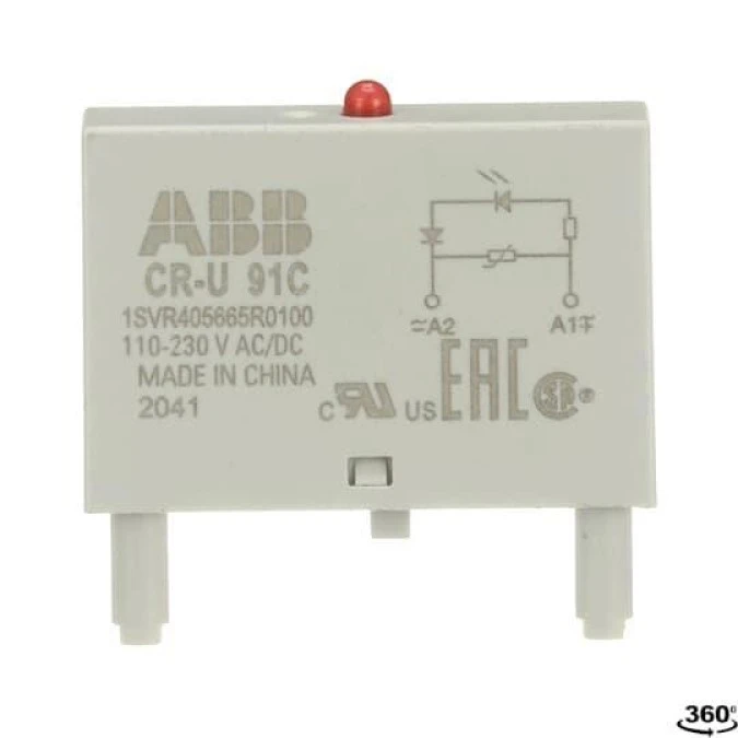 Moduł CR‑U 91C warystora i diody LED czerwonej 110‑230VAC/110VDC 1SVR405665R0100 /10szt./ - obrazek 1