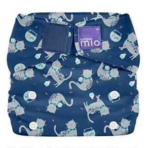 Bambino Mio, miosolo klasyczna wielorazowa pieluszka all in one, kocia fiesta Bambino Mio, miosolo klasyczna wielorazowa pieluszka all in one, kocia fiesta