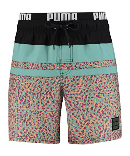 PUMA Męskie szorty Heritage Stripe Mid Board, Różowy Combo, S