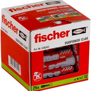fischer Duopower Dyble, Czerwony, 25 sztuk fischer Duopower Dyble, Czerwony, 25 sztuk