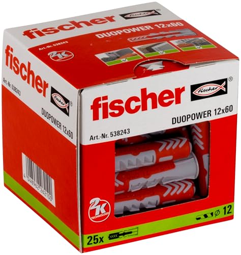 fischer Duopower Dyble, Czerwony, 25 sztuk fischer Duopower Dyble, Czerwony, 25 sztuk