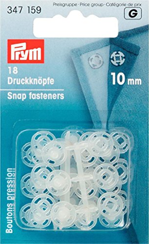 Prym Plastic sew on snap fasteneres, 9.3 x 5.7 0.7 cm