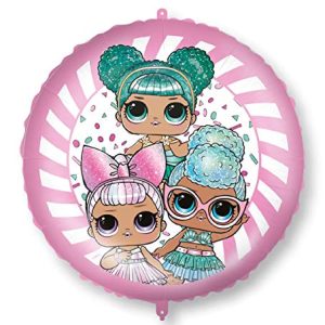 Balon Foliowy LOL Surprise z ciężarkiem, okrągły 46 cm Balon Foliowy LOL Surprise z ciężarkiem, okrągły 46 cm