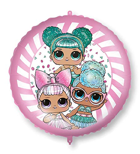 Balon Foliowy LOL Surprise z ciężarkiem, okrągły 46 cm - obrazek 1