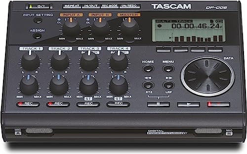 Tascam DP 006 rejestrator cyfrowe 6 torowe studio kieszonkowe