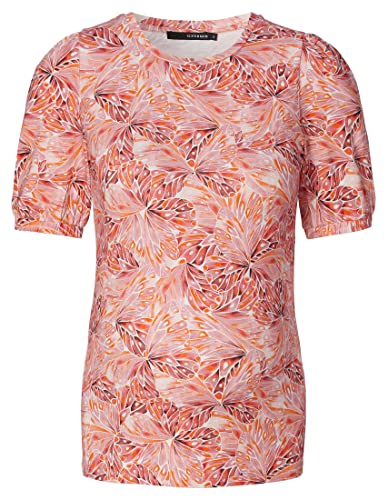 Supermom Damska koszulka z krótkim rękawem Florala nadrukiem All Over, Mock Orange N068, 42