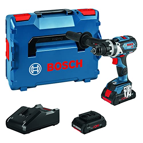 Bosch GSR 18V-110 C - Wiertarko-wkrętarka akumulatorowa - Zestaw z 2x ProCORE18V 4.0Ah, Szybka ładowarka GAL 18V-40, Walizka L-BOXX - obrazek 1
