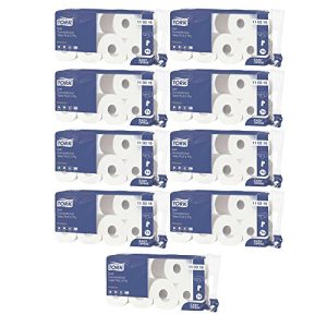 Tork 110316 bardzo miękki papier toaletowy (72 rolki po 250 arkuszy), jakość premium do systemów małych rolek T4, 3 warstwowy, odporny na rozdarcie toaletowy, 9 x 8 sztuk Tork 110316 bardzo miękki papier toaletowy (72 rolki po 250 arkuszy), jakość premium do systemów małych rolek T4, 3 warstwowy, odporny na rozdarcie toaletowy, 9 x 8 sztuk