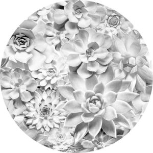 Komar D1 046 Dot, samoprzylepna i okrągła fototapeta, czarna, biała Komar D1 046 Dot, samoprzylepna i okrągła fototapeta, czarna, biała